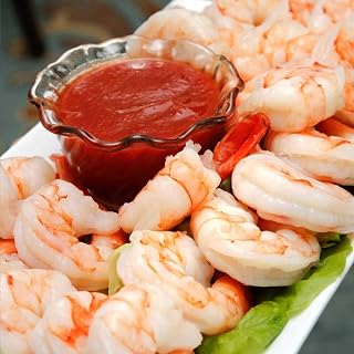 Cameron's Seafood Fresh Jumbo Cocktail Shrimp 2 lbs - Plump, Sweet, Flash-Frozen Ready-to-Eat Premium Grade