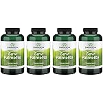 Swanson Saw Palmetto - Herbal Supplement Promoting Male Prostate Health Support - Natural Hair Supplement & Urinary Health Support (540 mg 250 Capsules) (4 Pack)