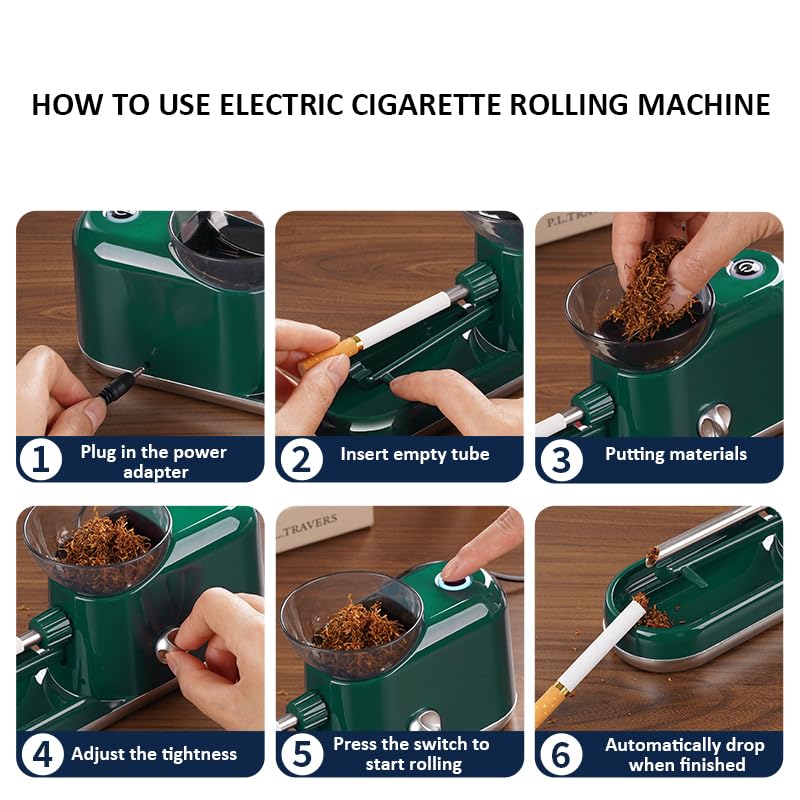 mini cigarette roller USEWIRE Rolling Machine, Manual Tobacco Rolling Machine, Portable Home Cigarette Injector, Suitable for 0.31 inch/8 mm Diameter Pipes and Most Cigarette Tubes, Perfect Holiday Gift : Health & Household mini cigarette roller Mini Manual
