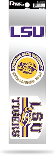 Vista 131 de Rico Industries NCAA - Juego de calcomanías retro de 3 piezas