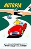 Prints Autopia Disneyland Poster (11x17) VintageTomorrowland Disney Ride Reproduction Wall Art Print