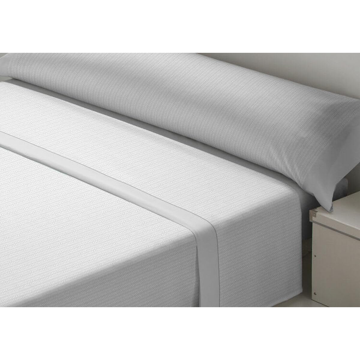 D'Or Juego de Sábanas Cebra Gris Cama de 105 Franela