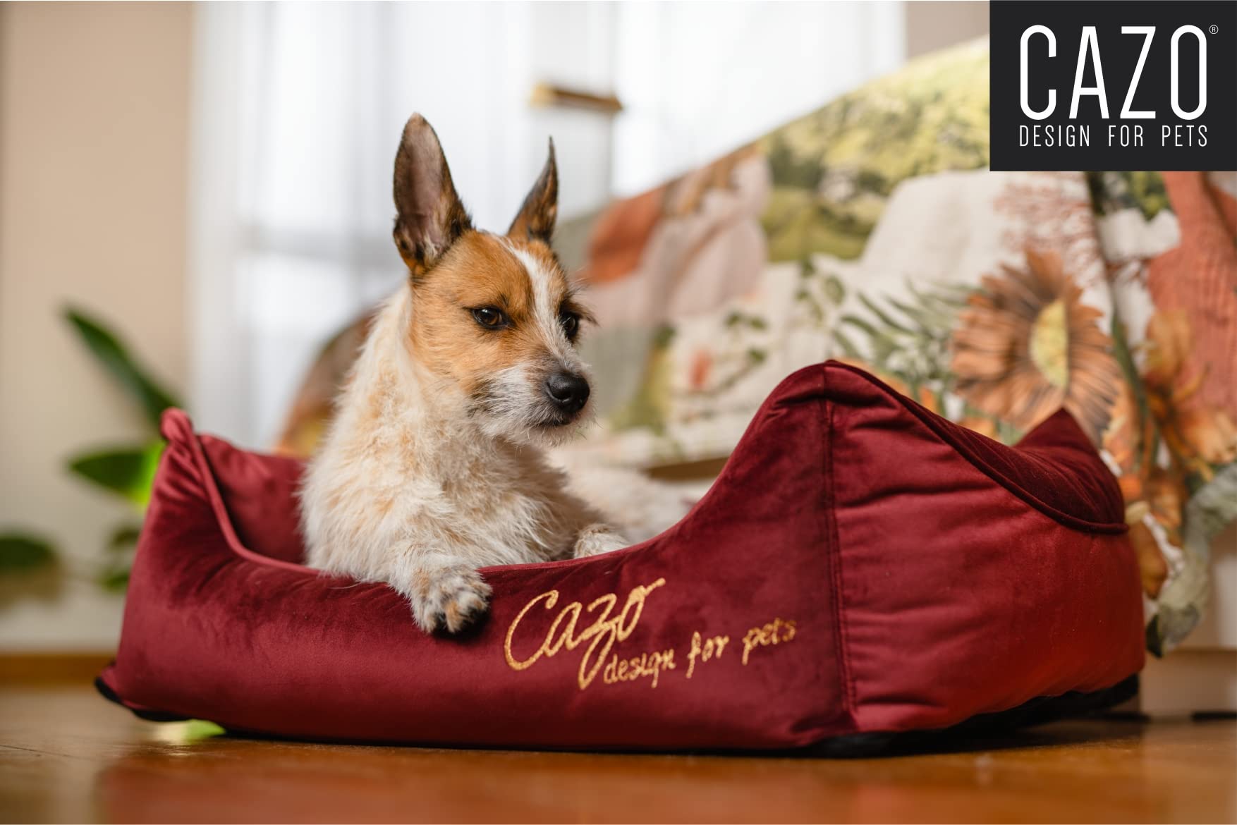 Daunenbett CAZO Milan für Hund oder Katze 93 x 72 cm, Innenmaß 65 x 50 cm, dunkelblau, Größe L