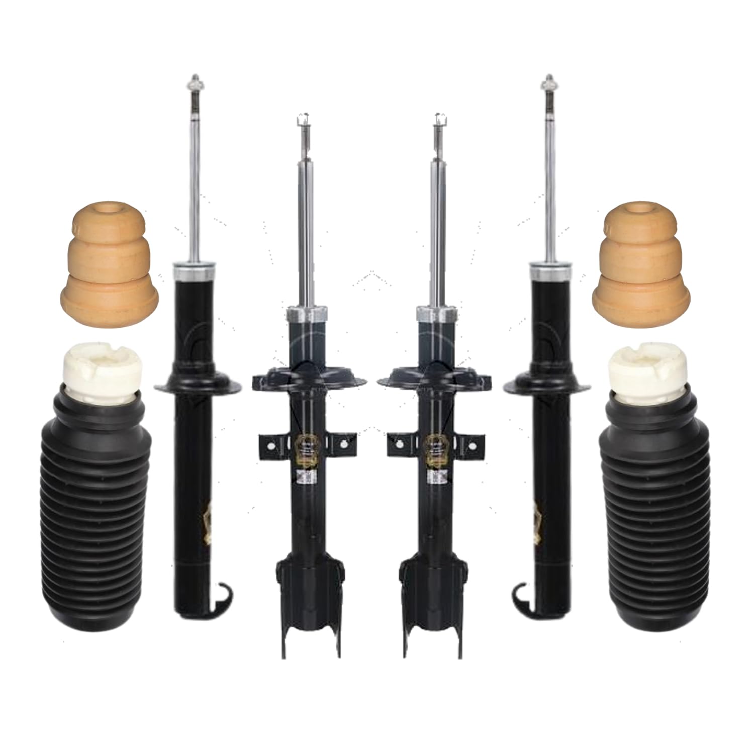 KIT 4 AMMORTIZZATORI E PARAPOLVERE ANTERIORI E POSTERIORI JAPANPARTS-JAPKO-ASHIKA PER ALFA ROMEO 147