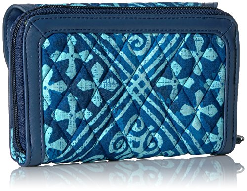 Wristlet Vera Bradley Cuban Tiles Navy portefeuille bleu