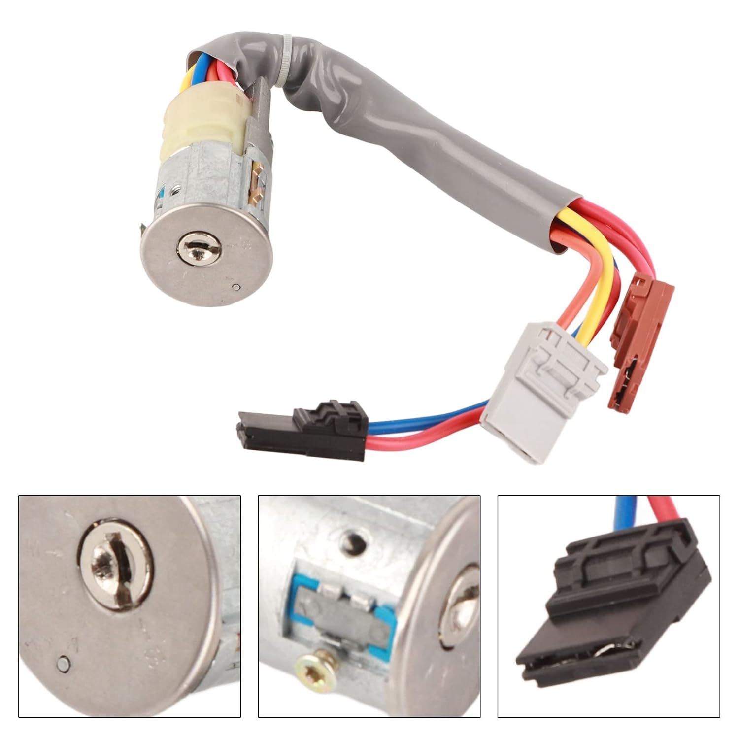 Ignition Keys Switch Lock, Steering Lock Ignition Switch 416299 Key Set Replacement for 306 All 1993 to1997