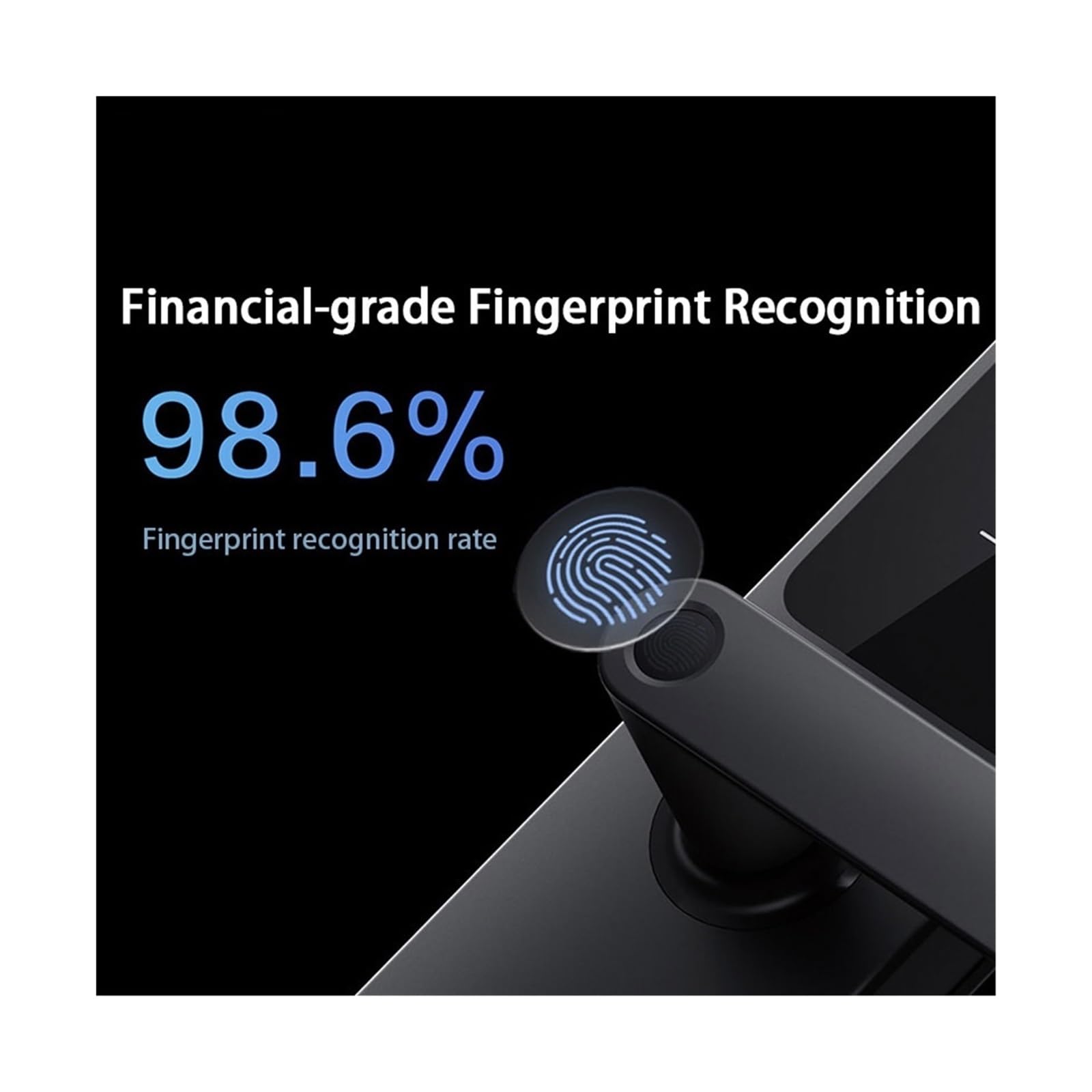 Inteligentny zamek, Inteligentny Zamek Do Drzwi A100 Pro Blokada Odcisku Palca APP Bluetooth Hasło NFC 7 Sposobów Odblokowania Obsługa Kluczem