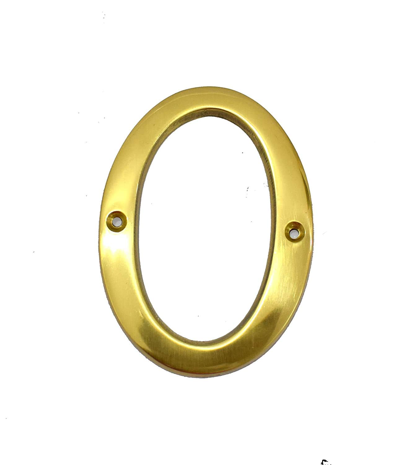 4" House Door Numbers Brass Yellow (Number 3) — Amazon image 6