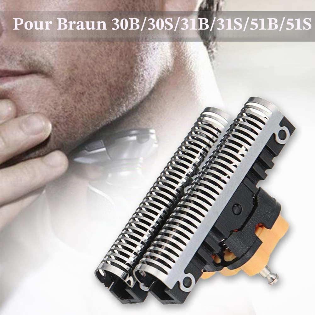 Feuille de rechange pour rasoir,pièce de rechange pour rasoir, tête en aluminium pour rasoir électrique mâle,tête de rasage à lame de rechange électrique pour 30B 30S 31B 31S 51B 51S