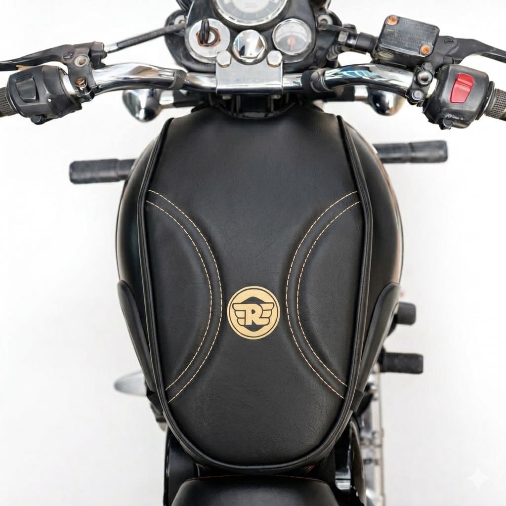 RE Bike Tank Cover - Compatible with Royal Enfield Classic 350, Reborn, Hunter, Bullet & Highness | Bike Tank Bag-image-34