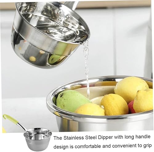 Miniatura 4 de Cucharón de agua de acero inoxidable para cocina, mango largo con gancho para servir cuchara de agua