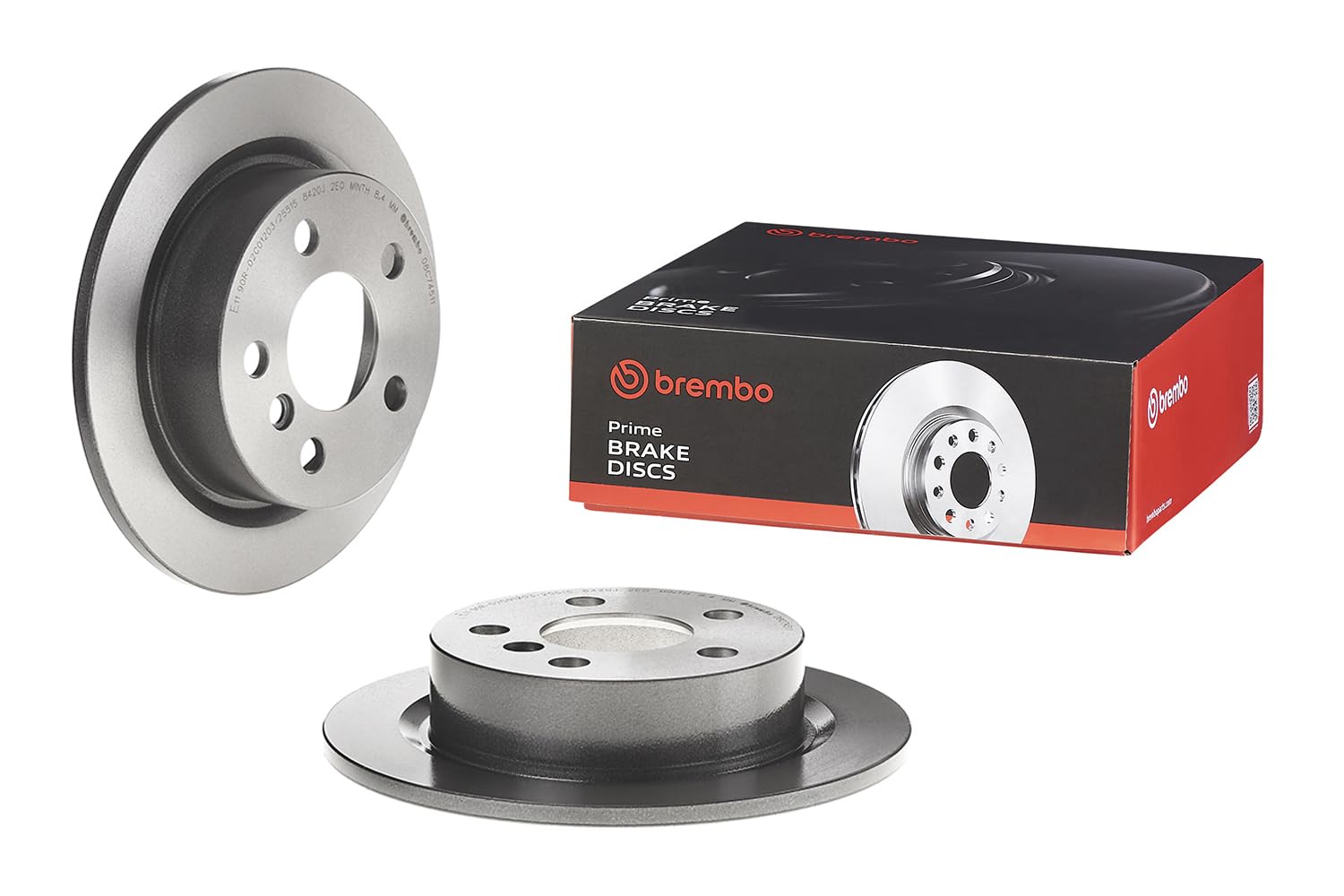Brembo 08.C745.11 Disco Freno Posteriore con verniciatura UV, Set di 2