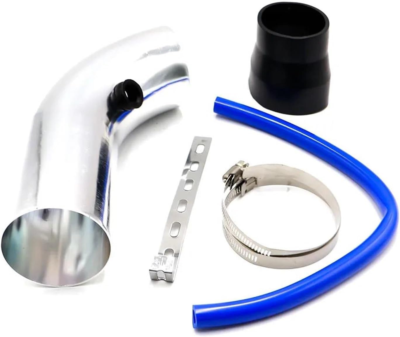 車 エアー ホース ユニバーサル 3 "76 ミリ車の吸気パイプキット 3 インチレーシングカーコールドエアインテークアルミ