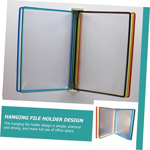 Miniatura 4 de Ciieeo Carpeta de archivos montada en la pared, separadores de plástico, contenedores de plástico, estantes de almacenamiento de plástico, carpetas