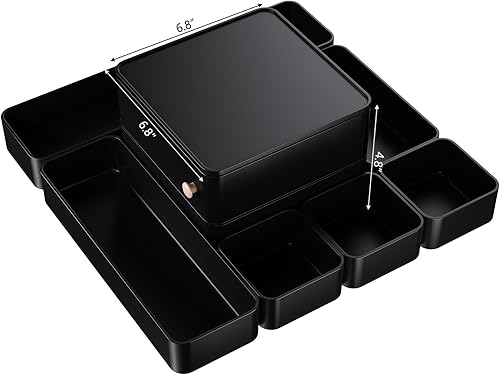 Miniatura 8 de Organizador de cajones apilables, organizador de maquillaje con cajones giratorios, versátiles organizadores de oficina, baño, tocador, encimeras y