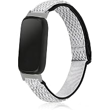 Elastic Nylon straps Compatible with Fitbit Inspire 3 Bands, Soft Comfortable Adjustable Sports Replacement Wristband for Women and Men
