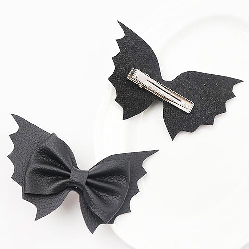 Miniatura 6 de 4 pinzas para el pelo de murciélago de Halloween con lazo y lazo, pasadores de animal negro, horquillas para el cabello, horquillas para el pelo,