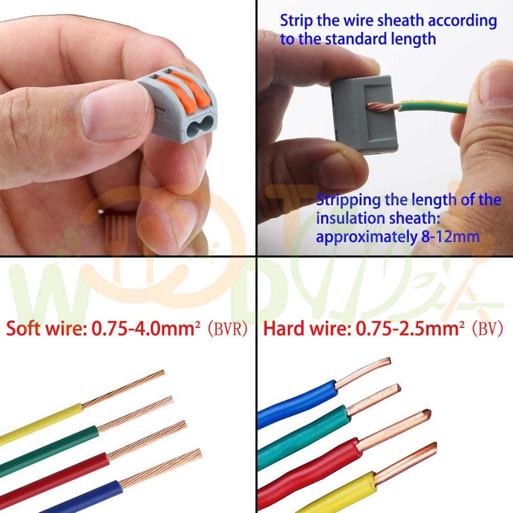 2-Port Wire Connectors - Compact Splicing Blocks -7 2-Port Wire Connectors - Compact Splicing Blocks -7