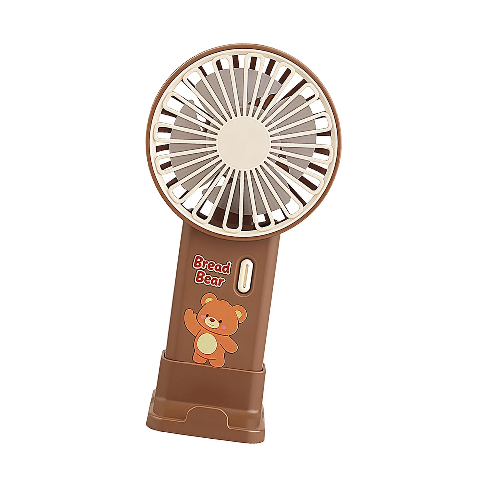 kokdid Powerful Handheld Fan with Phone Stand Rechargeable Fast Speed for Home Industrial Blower White Portable Fan Small