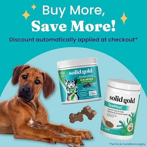 Miniatura 3 de Solid Gold Polvo multivitamínico para gatos y perros, polvo de algas, Omega 3 y vitaminas para la salud dental, digestiva, inmunológica, de la piel
