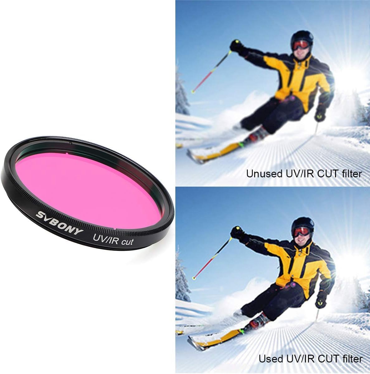 SVBONY Telescope Filter UV IR Cut Block Filter Bundle with SV226 Holder for Filter Drawer