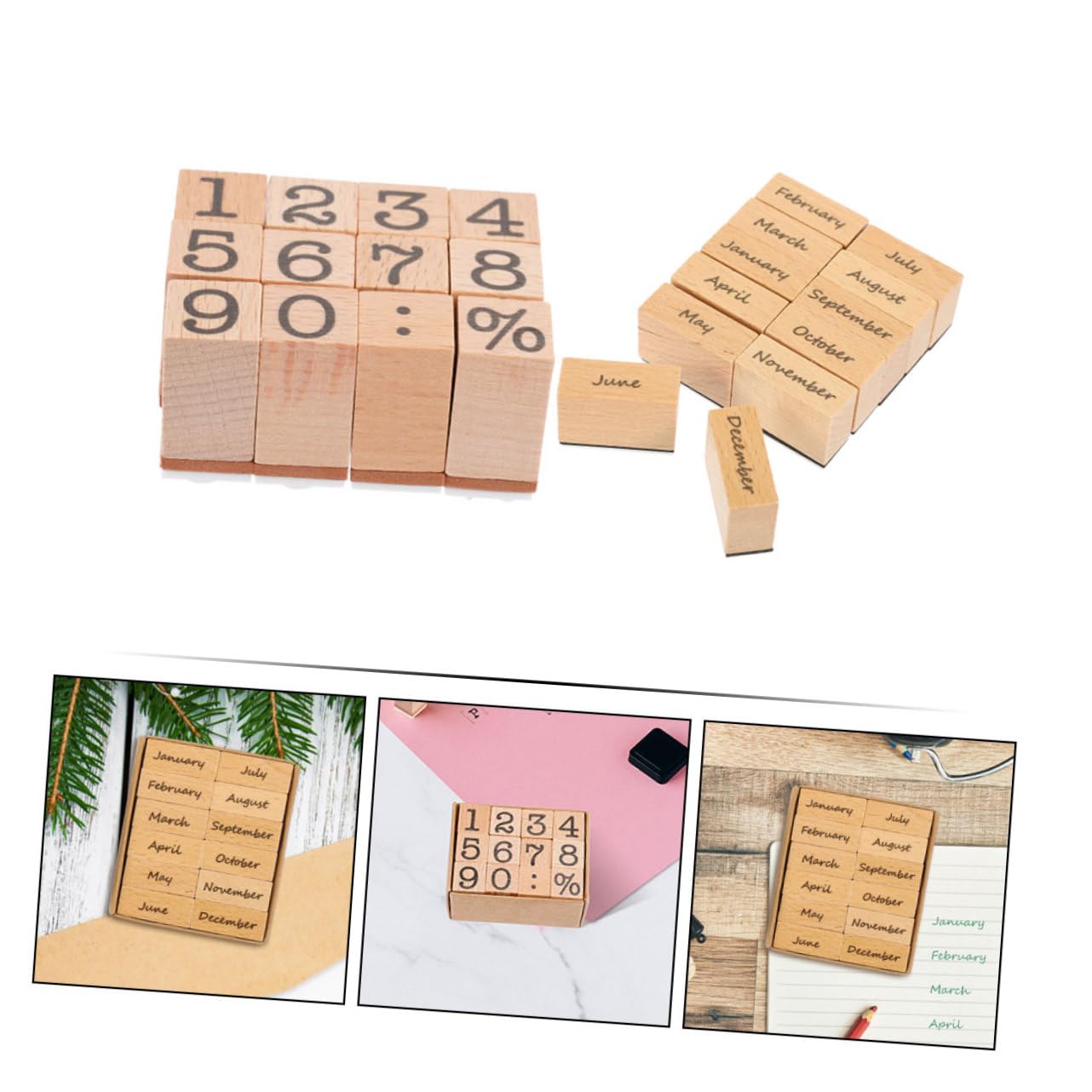 Housoutil 10 Set Di Timbri In Legno Per Diario Data Planner Decorazioni Retrò Scrapbooking Timbri Per Scrapbooking Timbri Fai Da Te Timbri In Legno Per Artigianato Timbri In Gomma