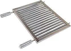 Grelha Parrilla Uruguaia em Inox Reforçada para Churrasqueira Todas as Medidas - Altura Ajustável para Churrasqueira de Alvenaria e Pré-Moldada(40 x 45)