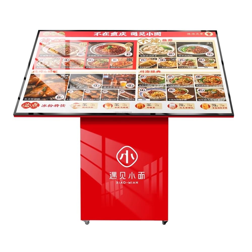 Soporte Para Letreros De Alta Resistencia, Expositor De Menús LED Expositor De Folletos Y Catálogos Independiente Soporte De Suelo Para Letreros LED Para Restaurantes, Cafeterías Y Hoteles(Rosso)