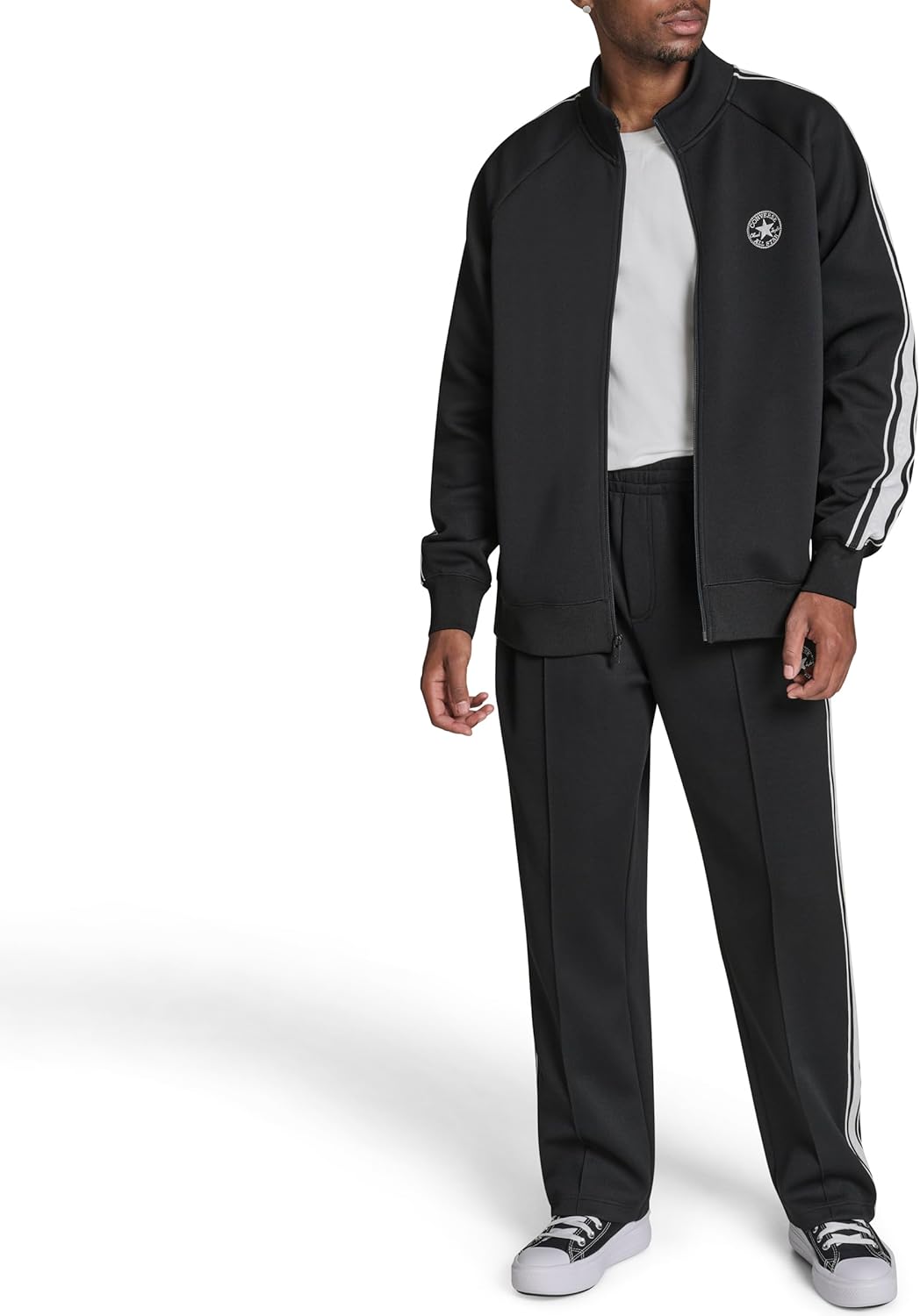 Converse mens Retro Chuck Full Zip Mockneck Sweatshirt - Image 2