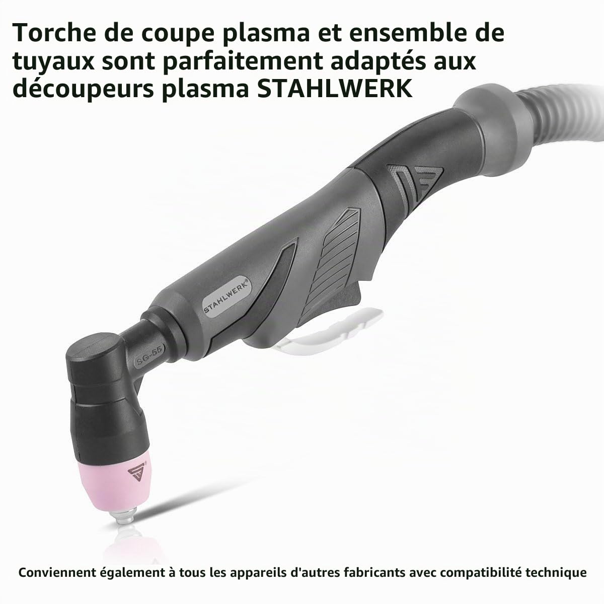 STAHLWERK Torche à plasma AG-60 SG-55 avec un tuyau de 5 mètres Découpeuse à plasma jusqu'à 70A Équipement de soudage Accessoires d'origine
