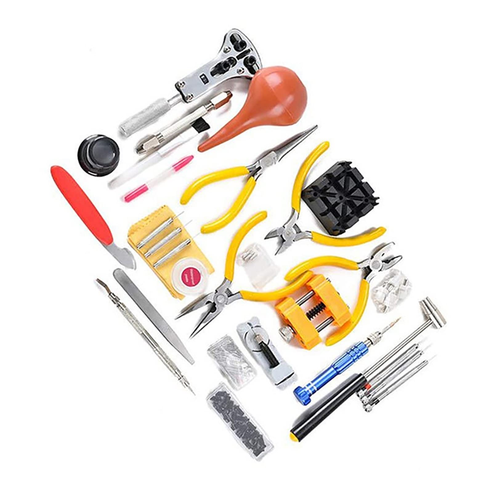 Kit de Herramientas de reparación de Relojes Profesional de 160 Piezas, Kit de Herramientas para Relojes, Juego de Herramientas para Abrir c