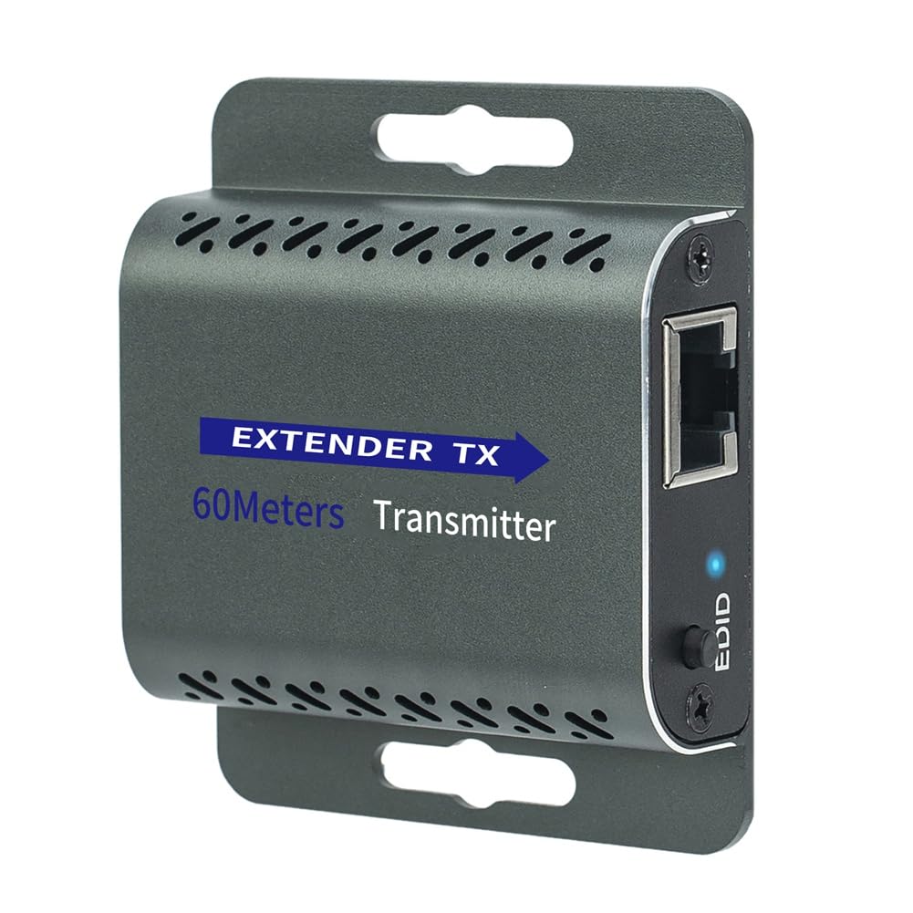 Extensor Compatible con para 4K 60Hz A RJ45 60M 120M Extensor IR UHD HDR V2.0 1080P RJ45 Extensor de Monitor de Vídeo A Enchufe de la UE