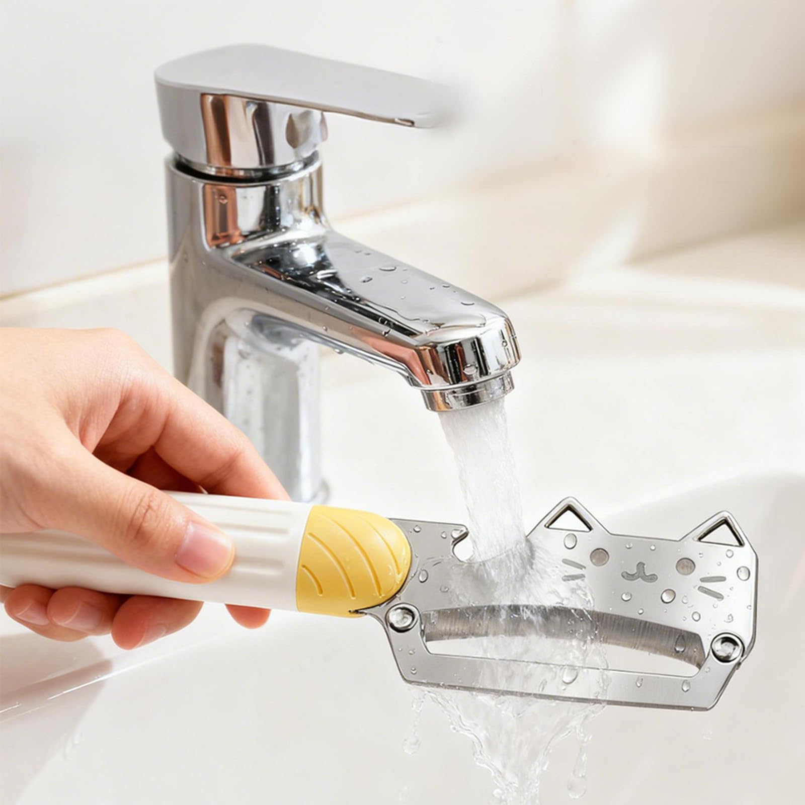 Gemüseschäler 3-in-1-Multifunktion - Scharfe Klinge, eingebauter Flaschenöffner & Massivholzgriff zum Schälen, Schneiden von Obst und Gemüse, Küchenwerkzeug, einfach zu bedienen