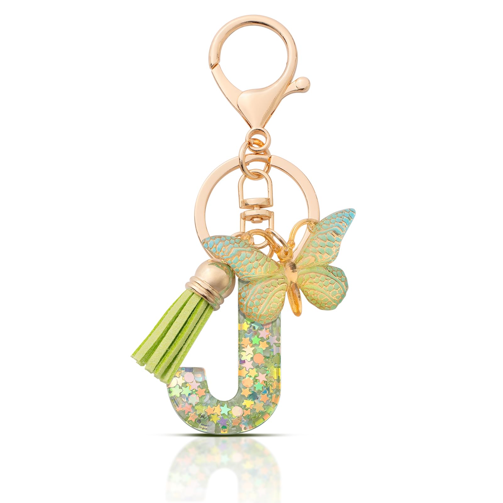 MORSUNBELA Schlüsselanhänger Buchstabe Mädchen Anhänger Schlüssel schlüsselbund Buchstaben mit Anfangsbuchstabe für Frauen Damen