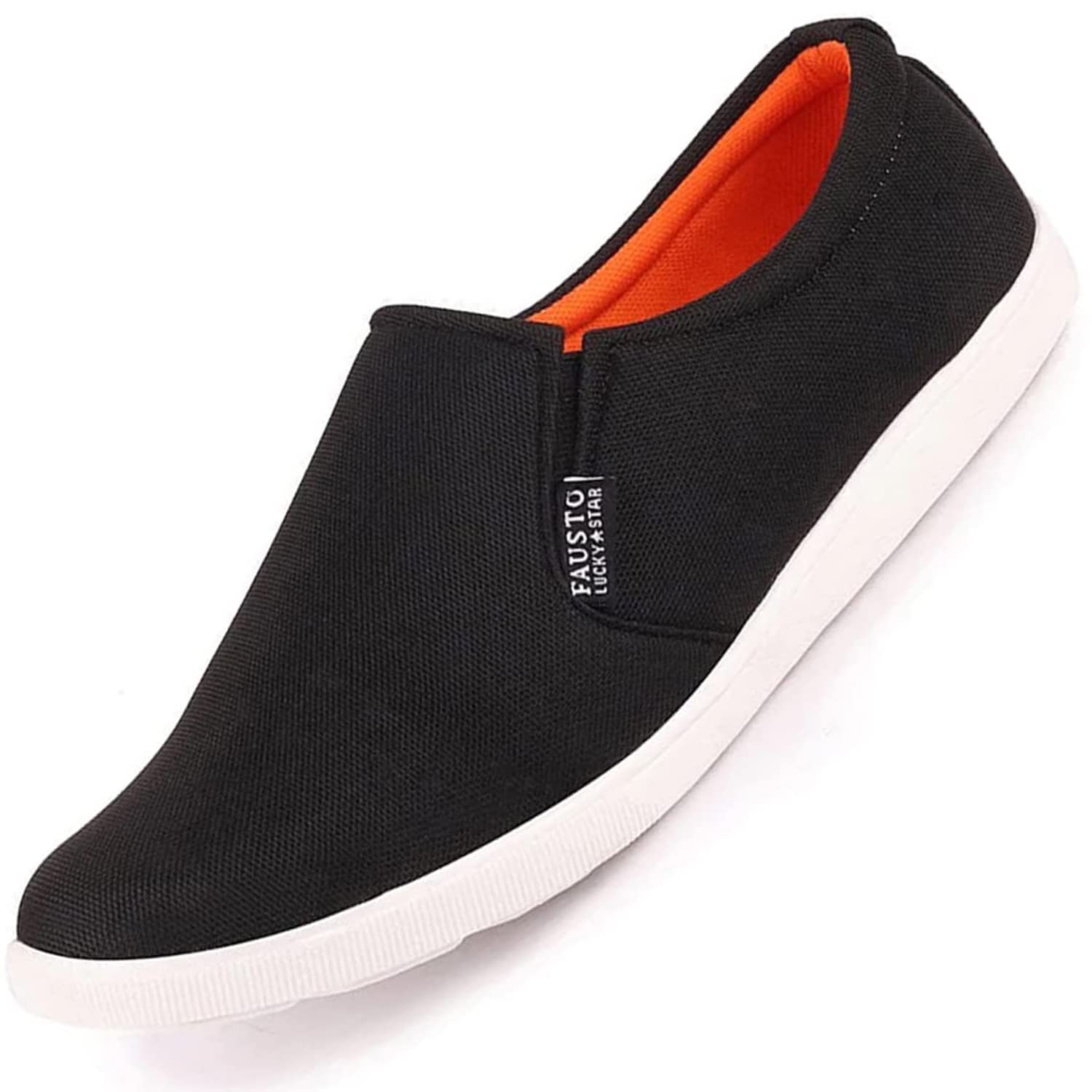 muFoundrymews Canvas Shoes 厚底 itimi Buy FAUSTO Men's Black Loafers 1162-40 at Amazon.in
