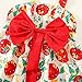 Posh Fashion Girls Dresses Toddler Girls Sleeveless Bowknot Tomato Prints Ruffles Princess Dress Baby (Red, 2-3 Years)