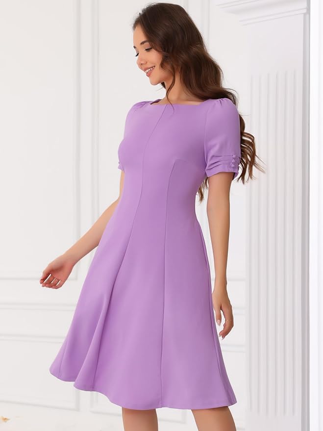 Ladies Dresses Studio One Dress Jcpenney Allegra K A-Line Work Dress For Women's Square Neck Ladies Dresses Studio One Dress Jcpenney Allegra K A-Line Work Dress For Women's Square Neck