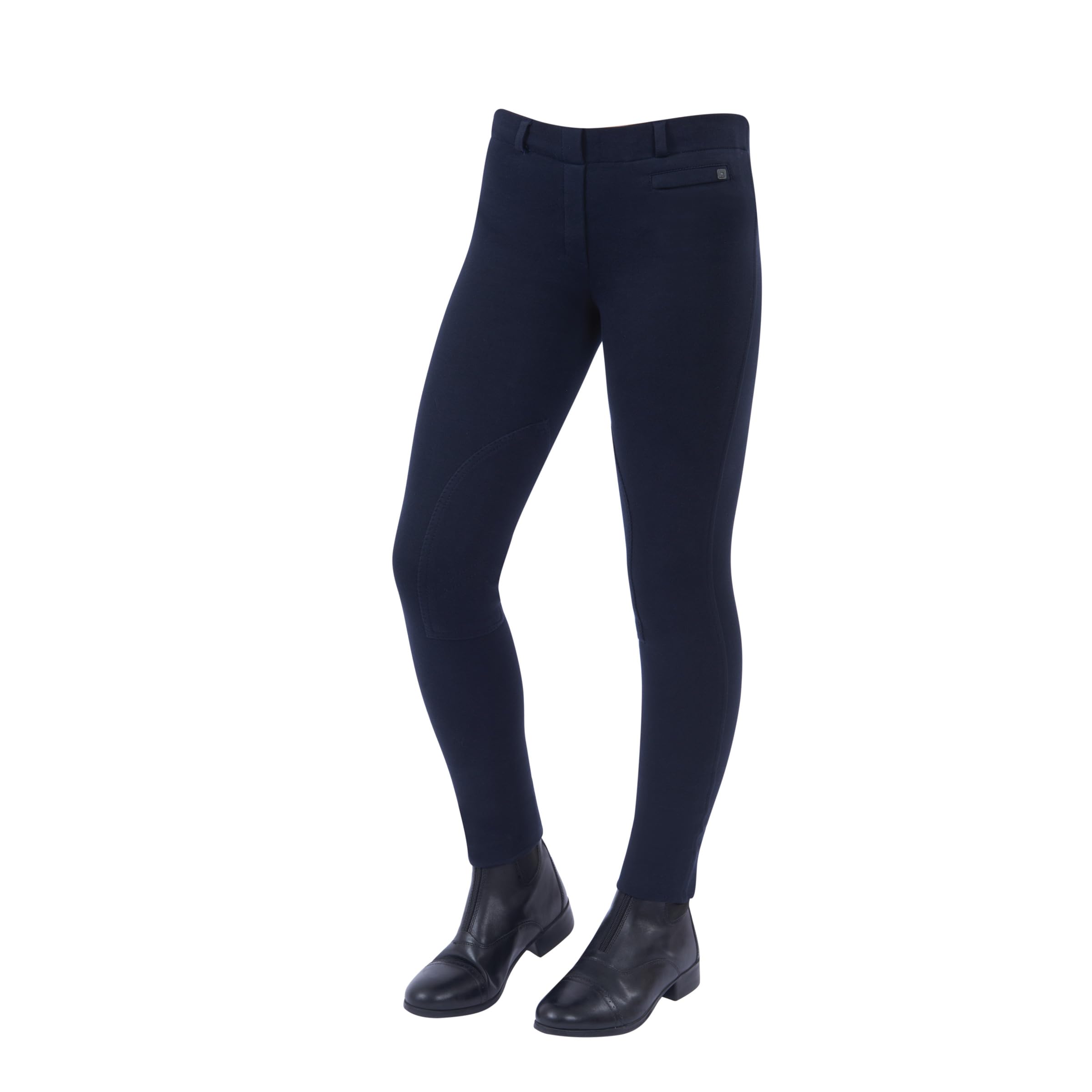 Dublin Supa-Fit Pull On Knee Patch Jodhpurs Childs (Navy, 14/26")