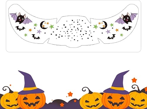 Halloween Gesichtsaufkleber Selbstklebende Gothic Temporäre Partygeschenke