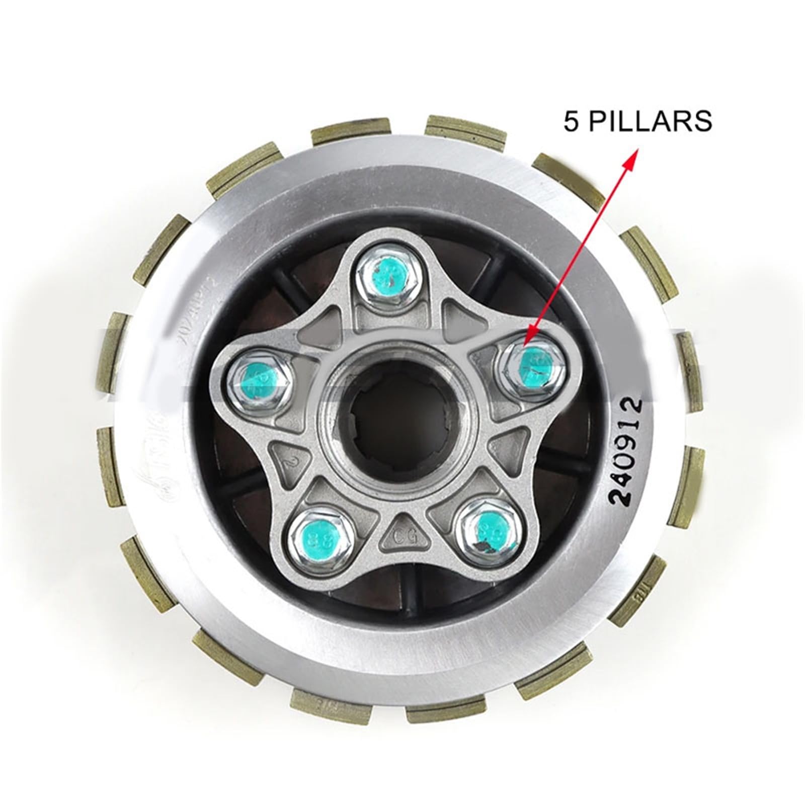 6 Piastra Frizione Pad Cestino Centro Di Assemblaggio Gruppo Per CG150 150cc CG 150 Cg150 Cg Pezzi Ricambio Moto