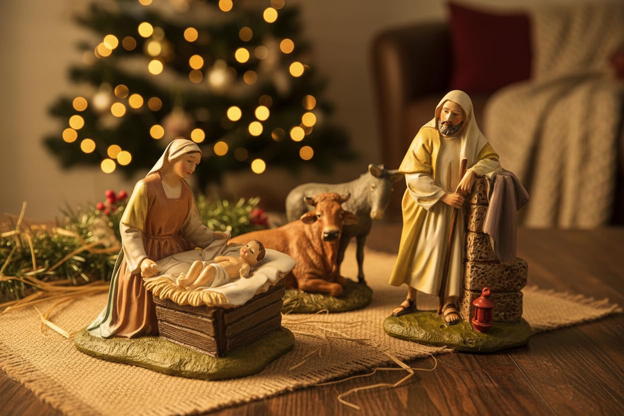 Bertoni Lot de 5 Figurines pour crèche de Noël