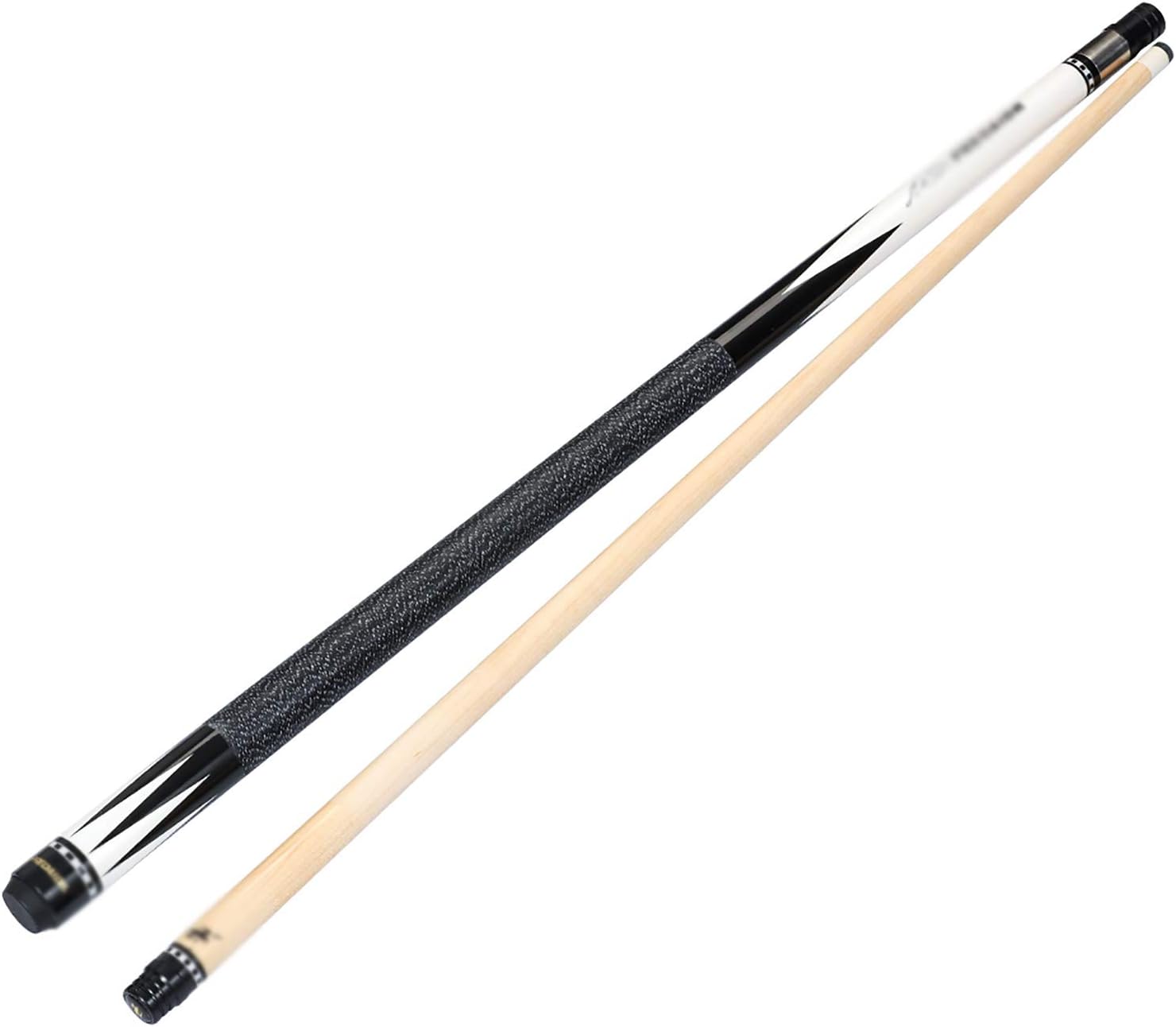 WKZ Handmade 57-inch Hand-made Billiard Cue, 1/2 Jointed Snooker Cue, Packed In Artificial Leather Cue Bag(Size:JK,Color:13mm)