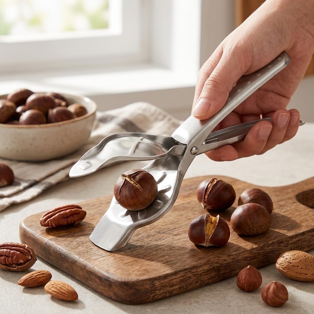 Maxmartt Chestnut Cutter Tool, Nut Cracker with 304 Stainless Steel Blade