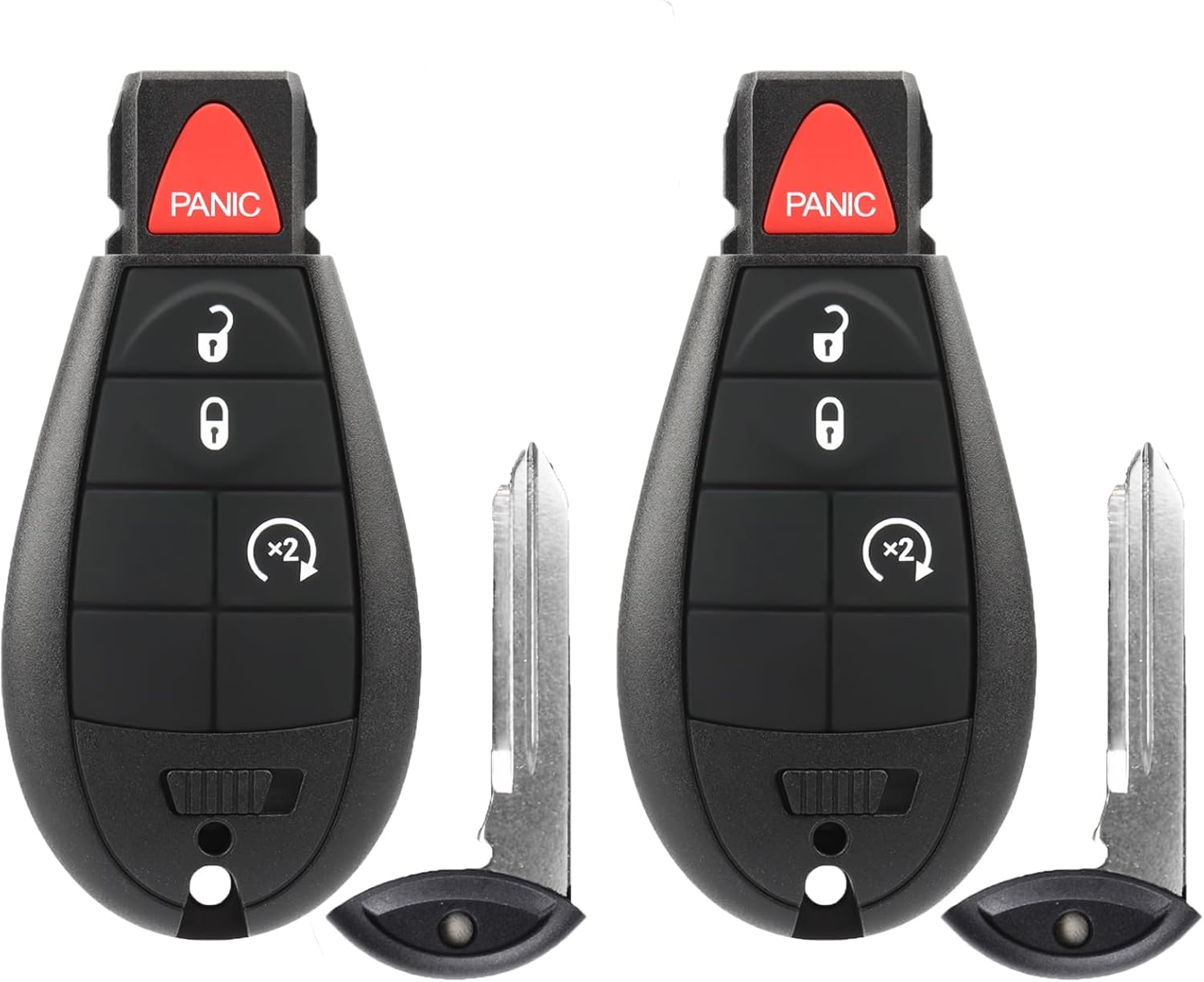 Key Fob Fobik Fits for 2008 2009 2010 Dodge Ram 1500 2500 3500, Durango, Grand Caravan, Charger, Journey, Jeep Grand Cherokee, Chrysler, Keyless Entry Remote Control Replacement, M3N5WY783X