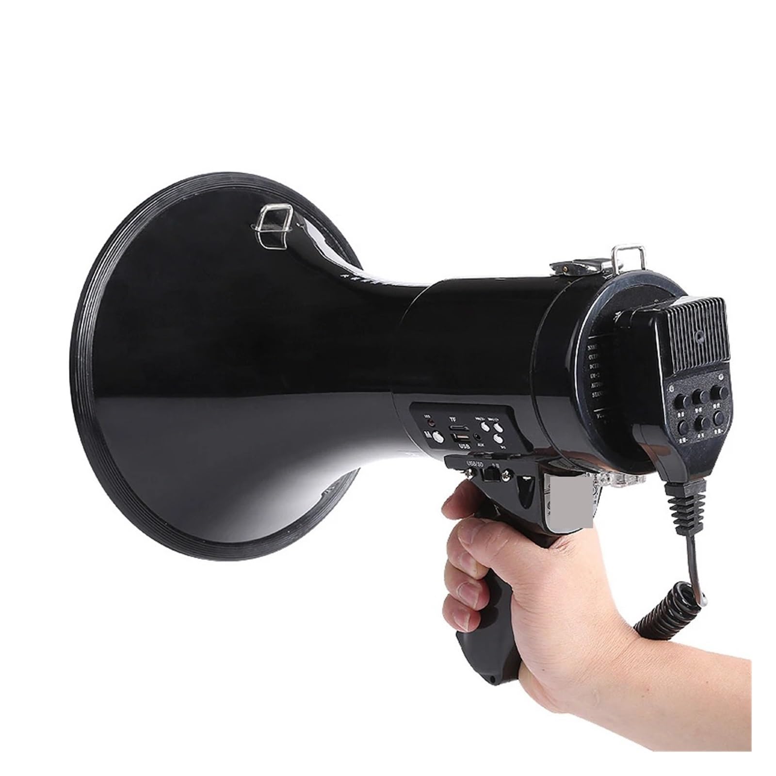 Amplificador de voz, Megáfono Portátil De 50W, Guardia De Seguridad Portátil, Altavoz TF USB, Guía De Viaje, Amplificador De Voz For Enseñanza De Voz