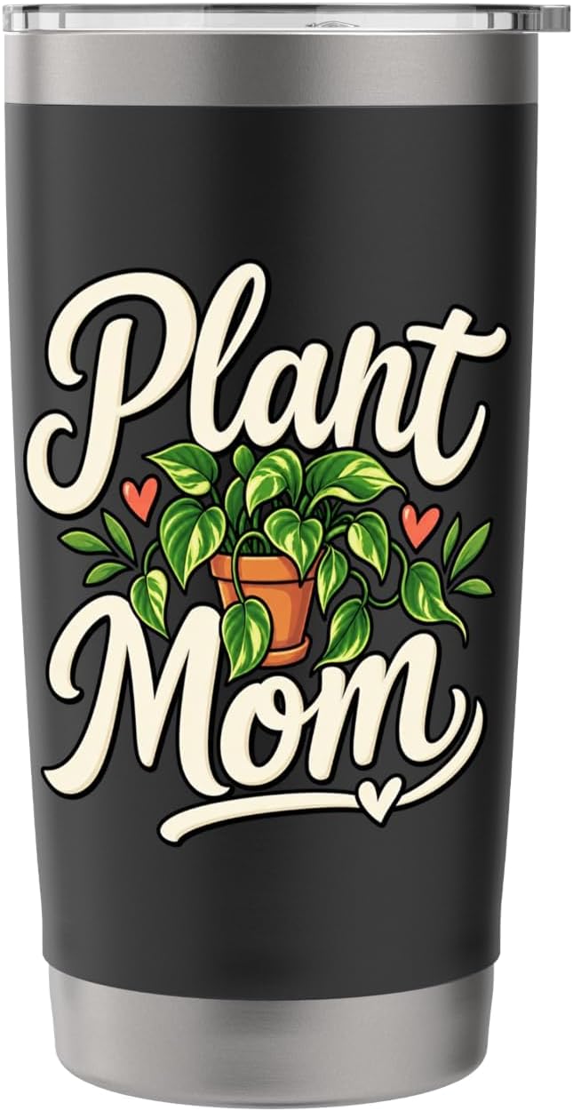 Plant Mom Houseplant Lover Indoor Gardening Stainless Steel Insulated Tumbler image 3
