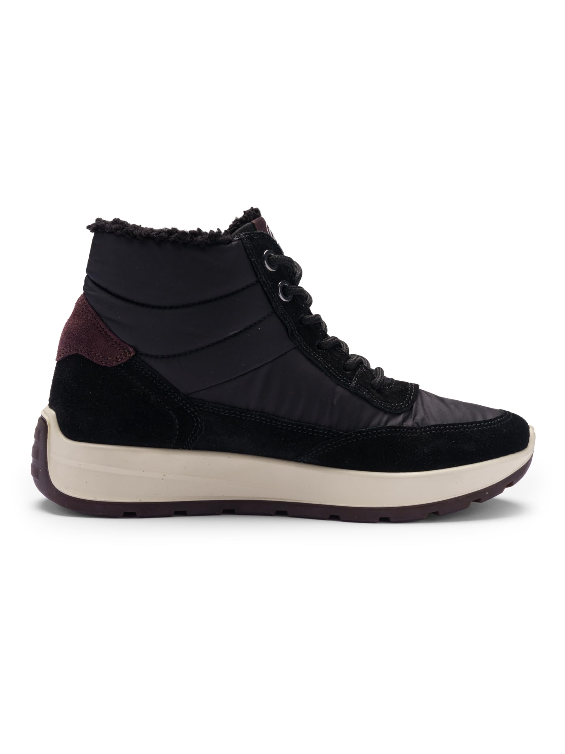 ARA Damen Schnürstiefelette New York schwarz,Amarone