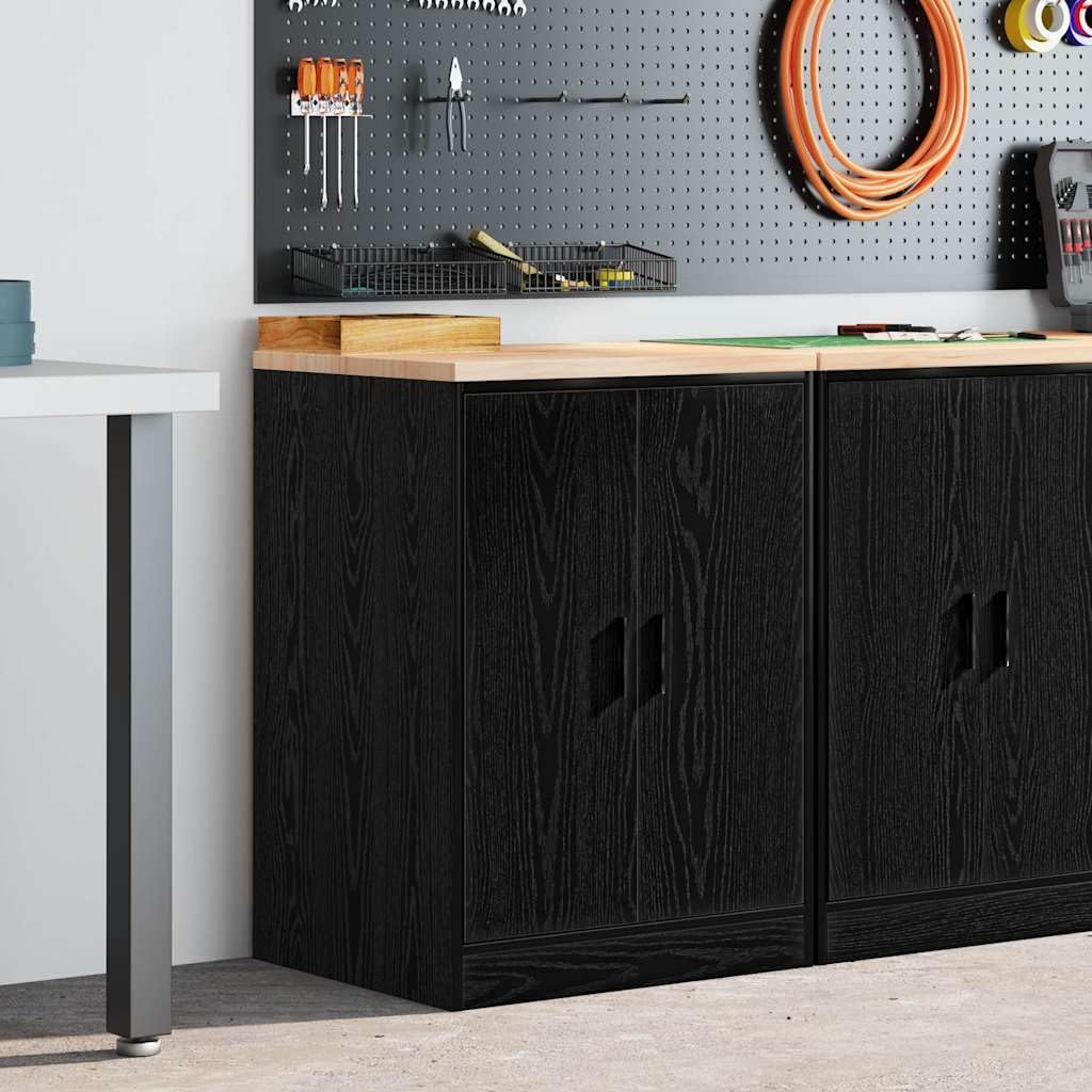 Armoire de Rangement de Garage Noir 60x51x85 cm Bois de pin,Entreprise & Industrie,Stockage Industriel,Armoires industrielles,27.01 kg-860572