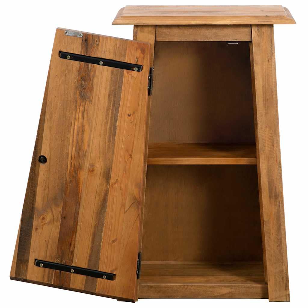 vidaXL Mobile da Bagno a Parete in Legno Massello di Pino 42x23x70 cm