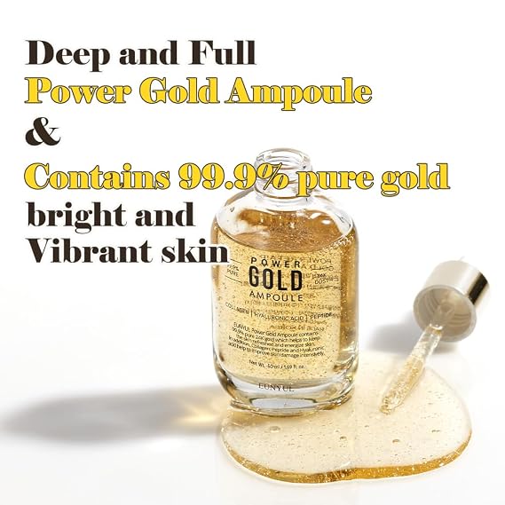 EUNYUL Power Enhancing Gold Ampoule [1.69 fl. Oz. / 50ml] 99.99% Pure 24K Gold Serum